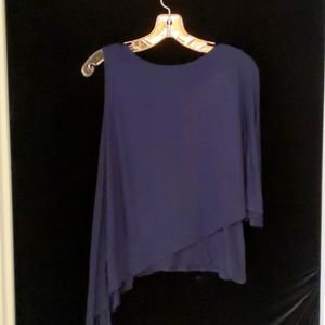 Navy blue white house black market top